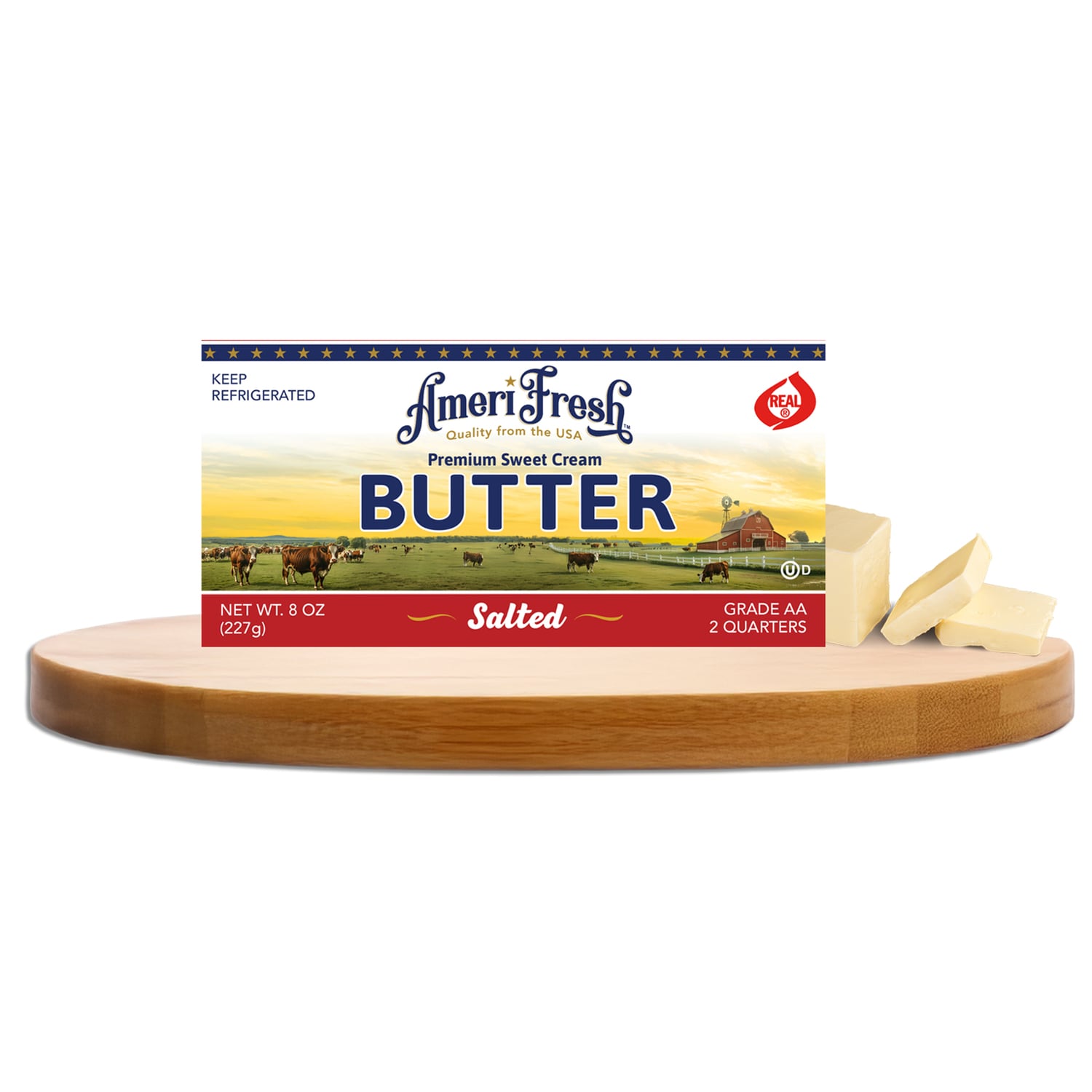 AmeriFresh Premium Salted Butter, 1-ct.