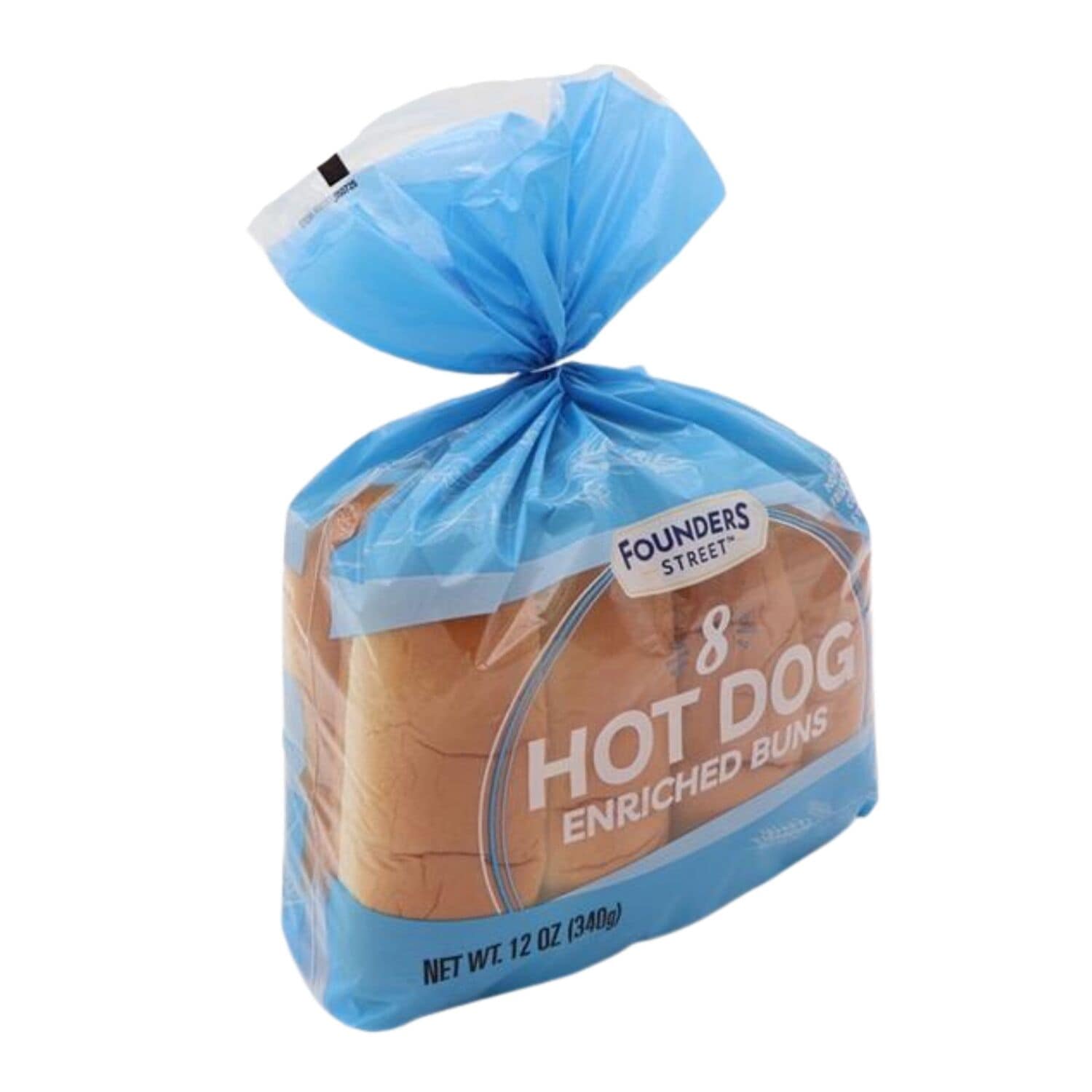 Founders Street Hot Dog Enriched Buns, 8-pc Pack.