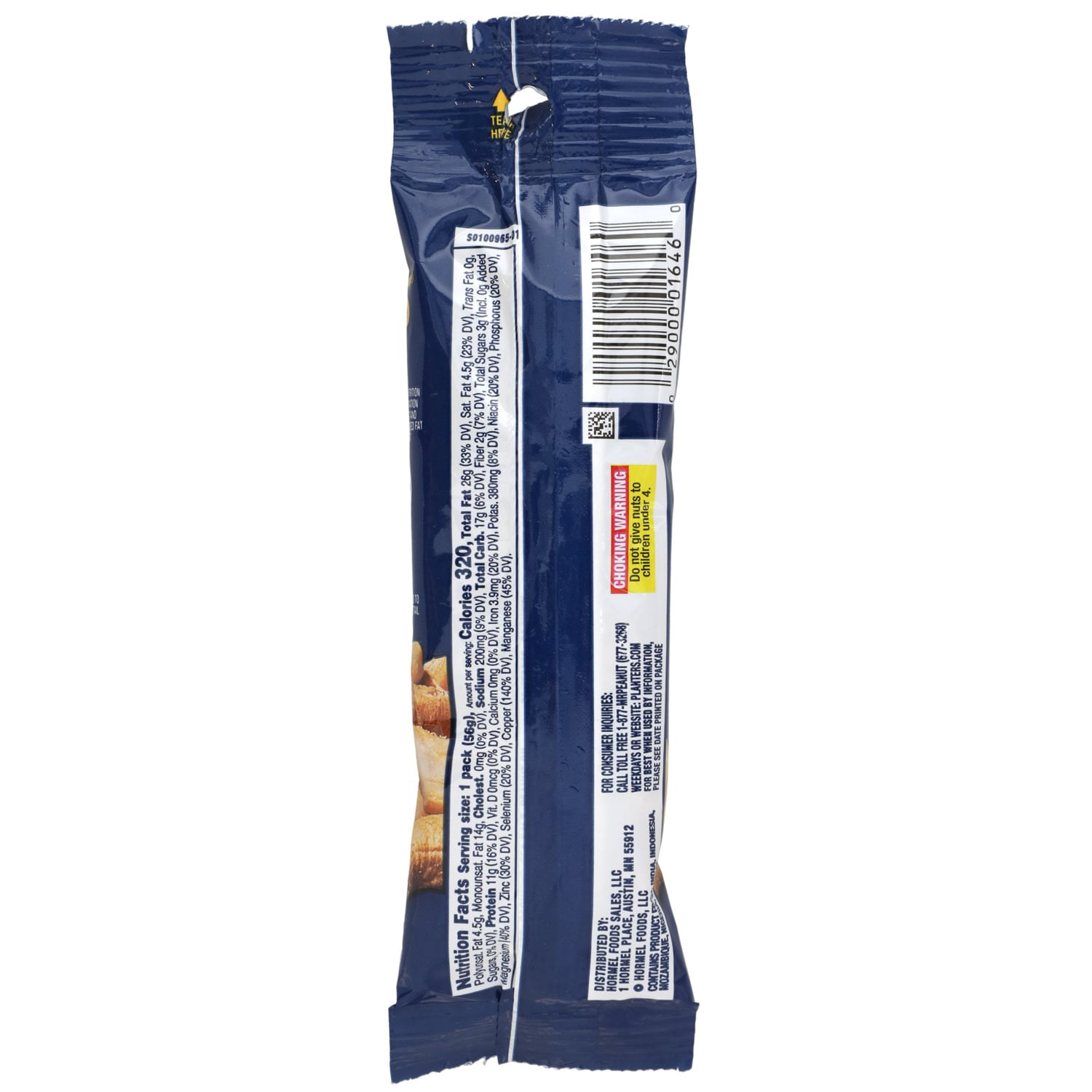 Planters Salted Cashews Tubes 2oz