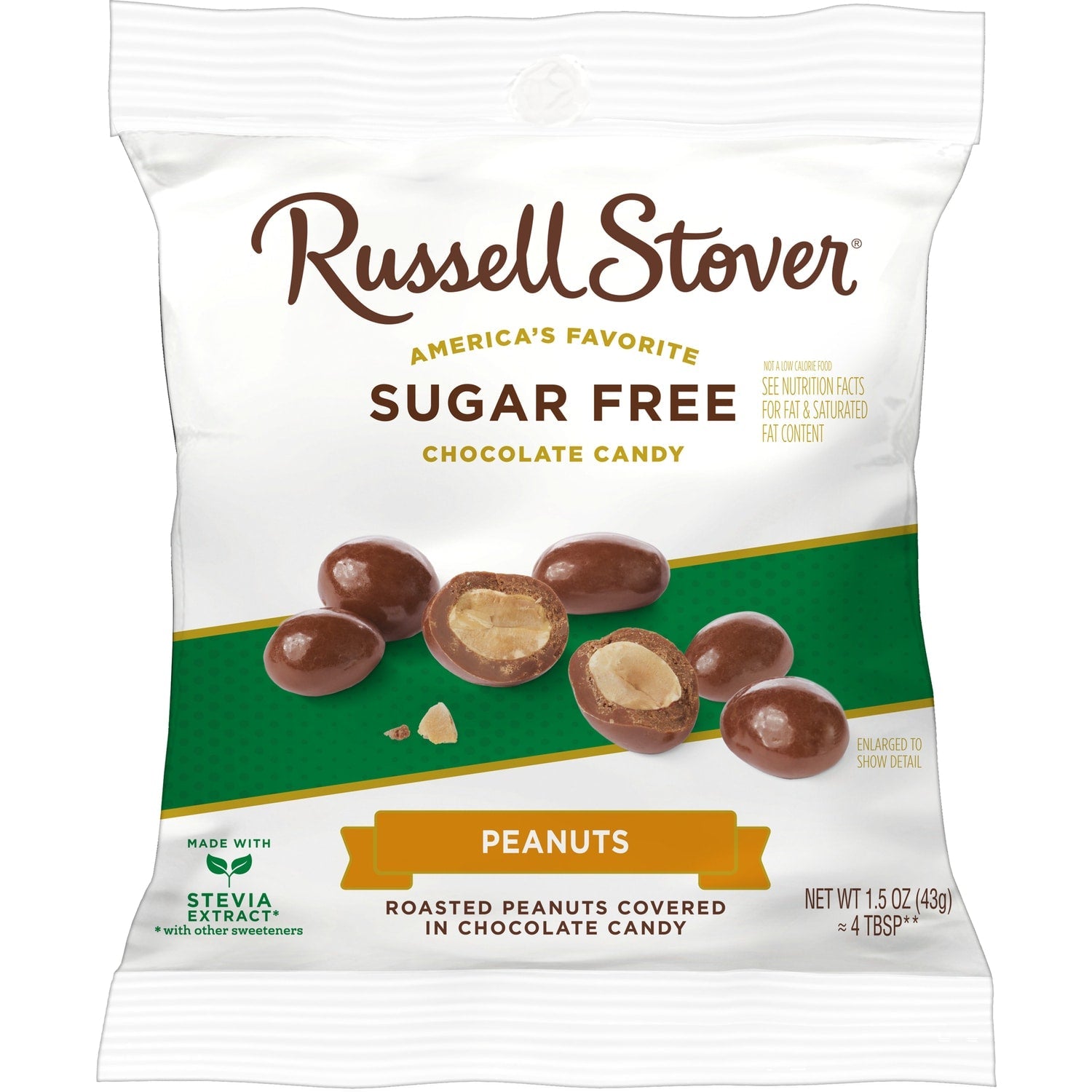 Russell Stover Sugar Free Peanut Chocolate Candy, 1-ct.