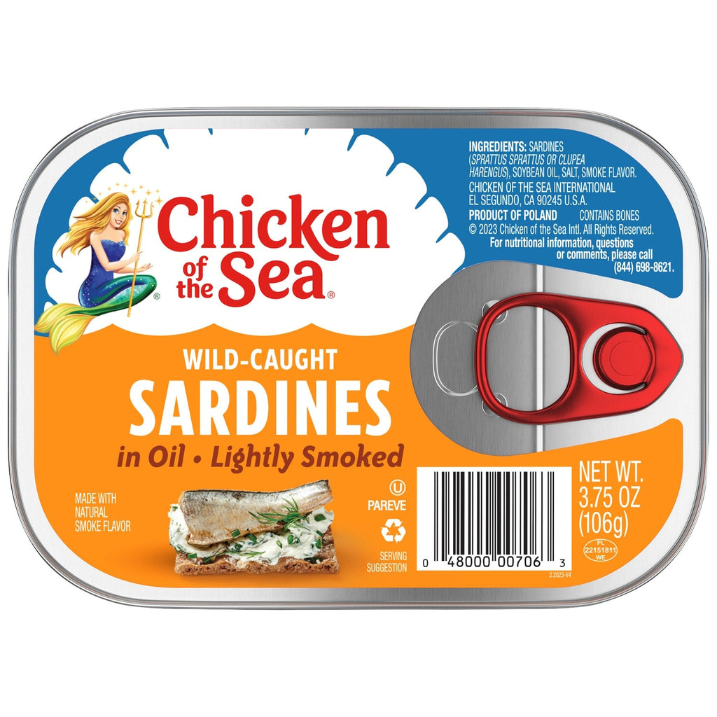 Chicken of the Sea Lightly Smoked Sardines in Oil, 3.75 oz.