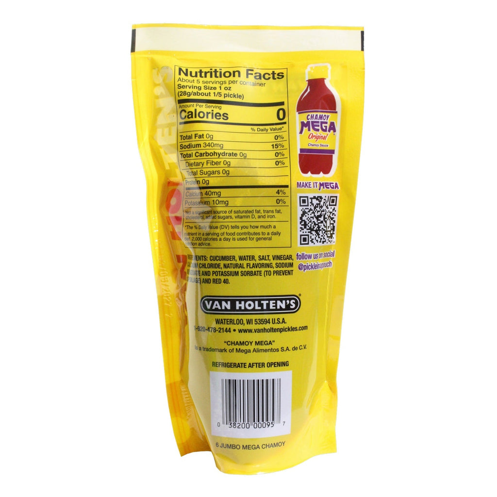Van Holten's Chamoy Flavored Pickle In A Pouch, 1-ct.