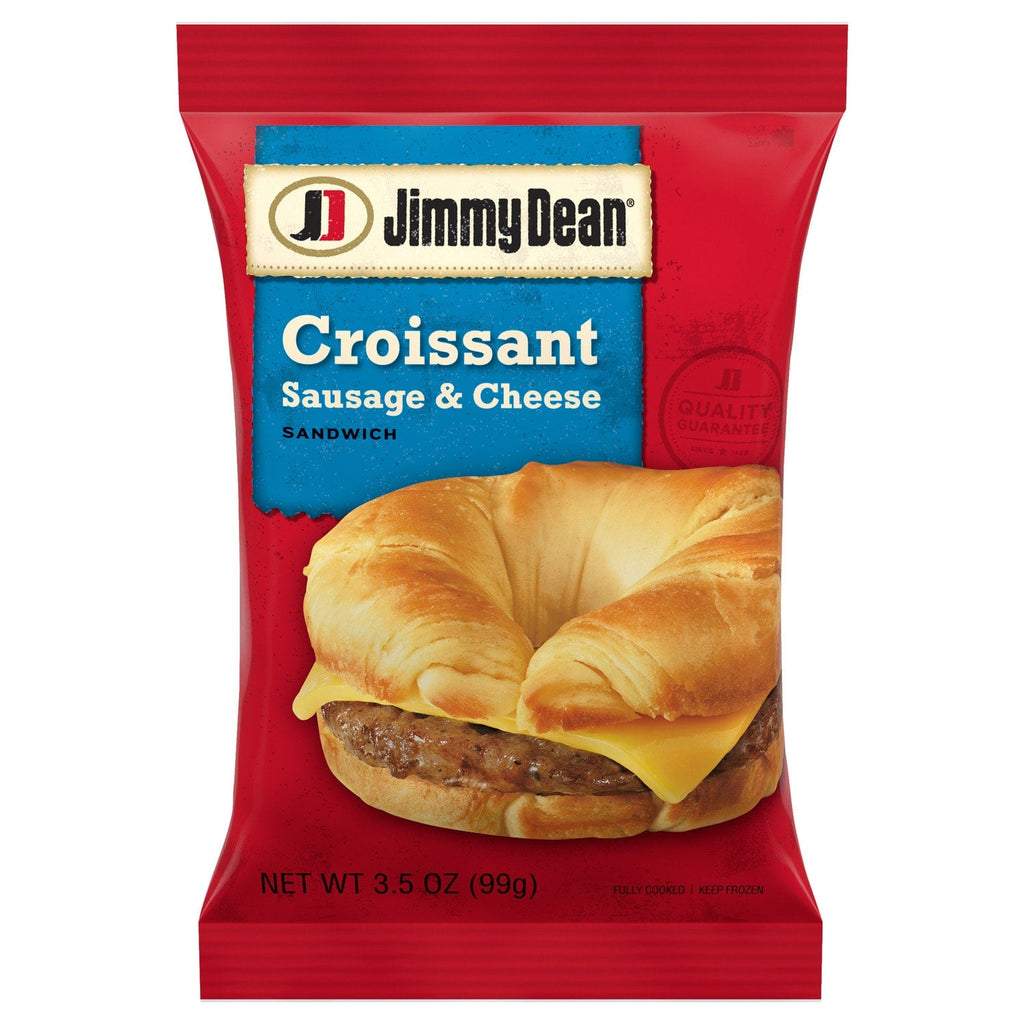 Jimmy Dean Croissant Breakfast Sandwiches with Sausage and Cheese, 1 ct.