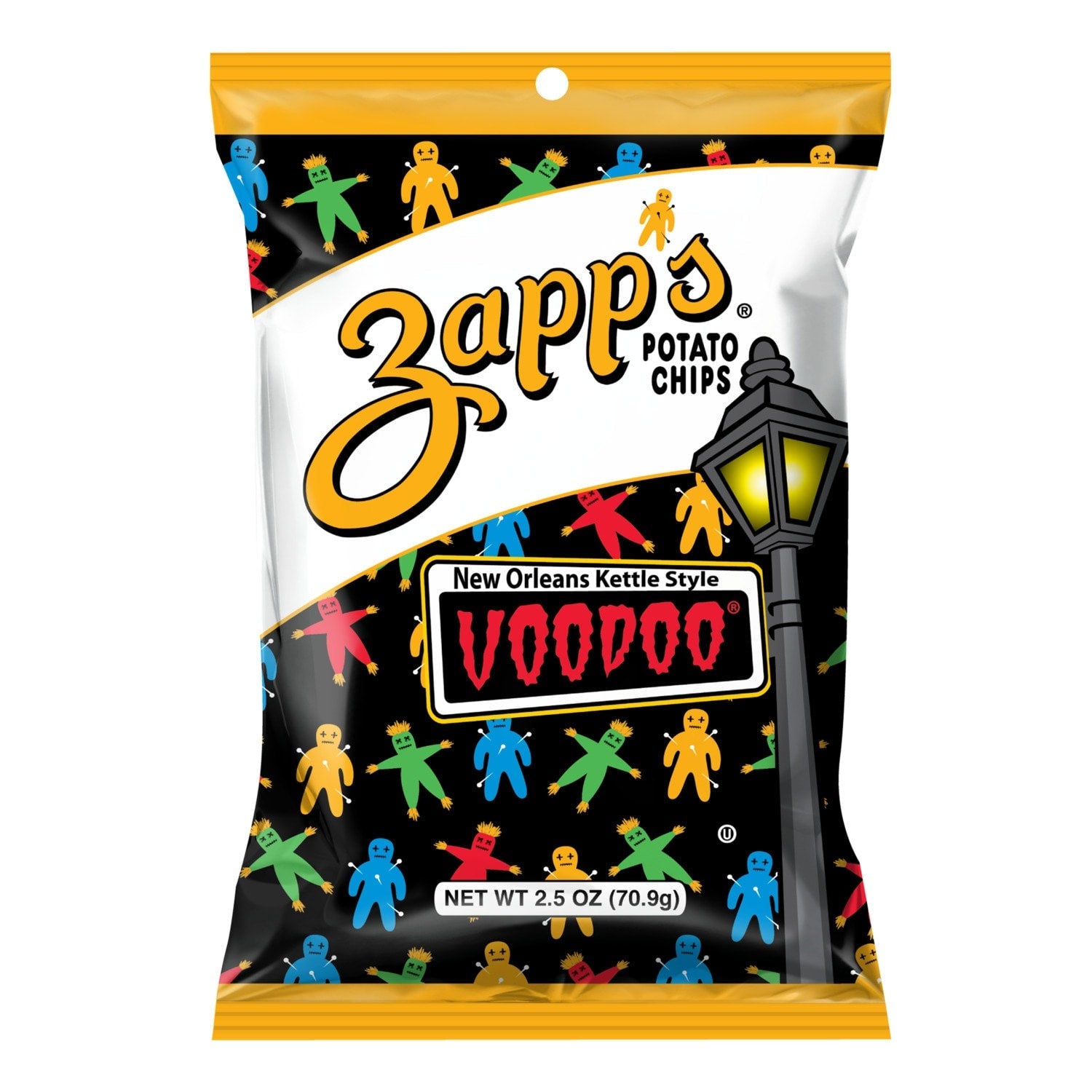 Zapp's New Orleans Kettle Style Voodoo Potato Chips, 2.5-oz. Bags