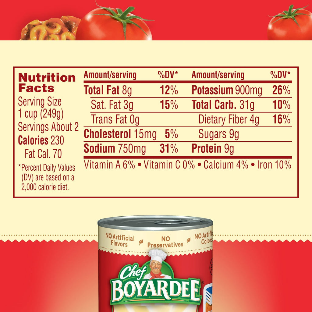 Chef Boyardee Lasagna Pasta In Tomato Sauce, 1-ct.