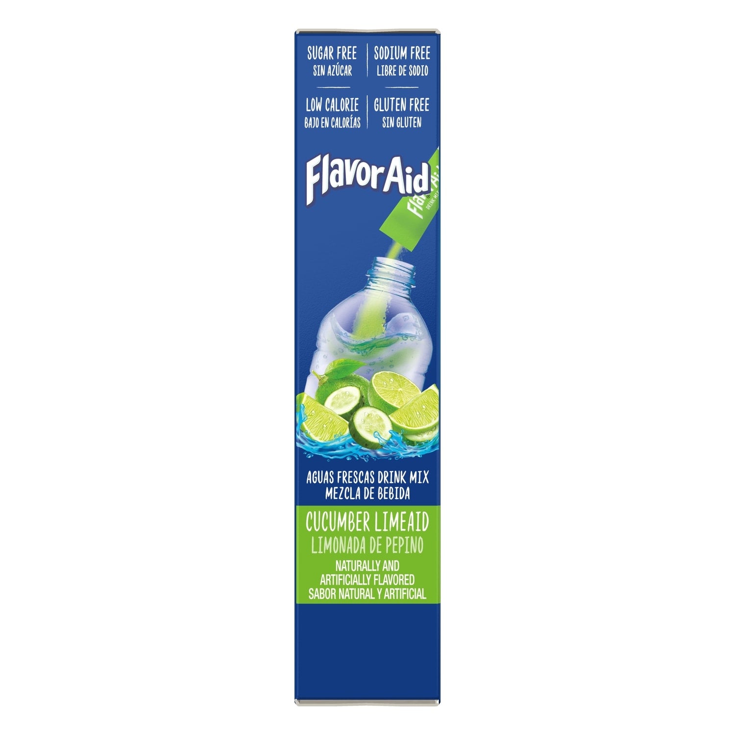 Flavor Aid Cucumber Limeade Drink Sticks, 8-pc Pack.
