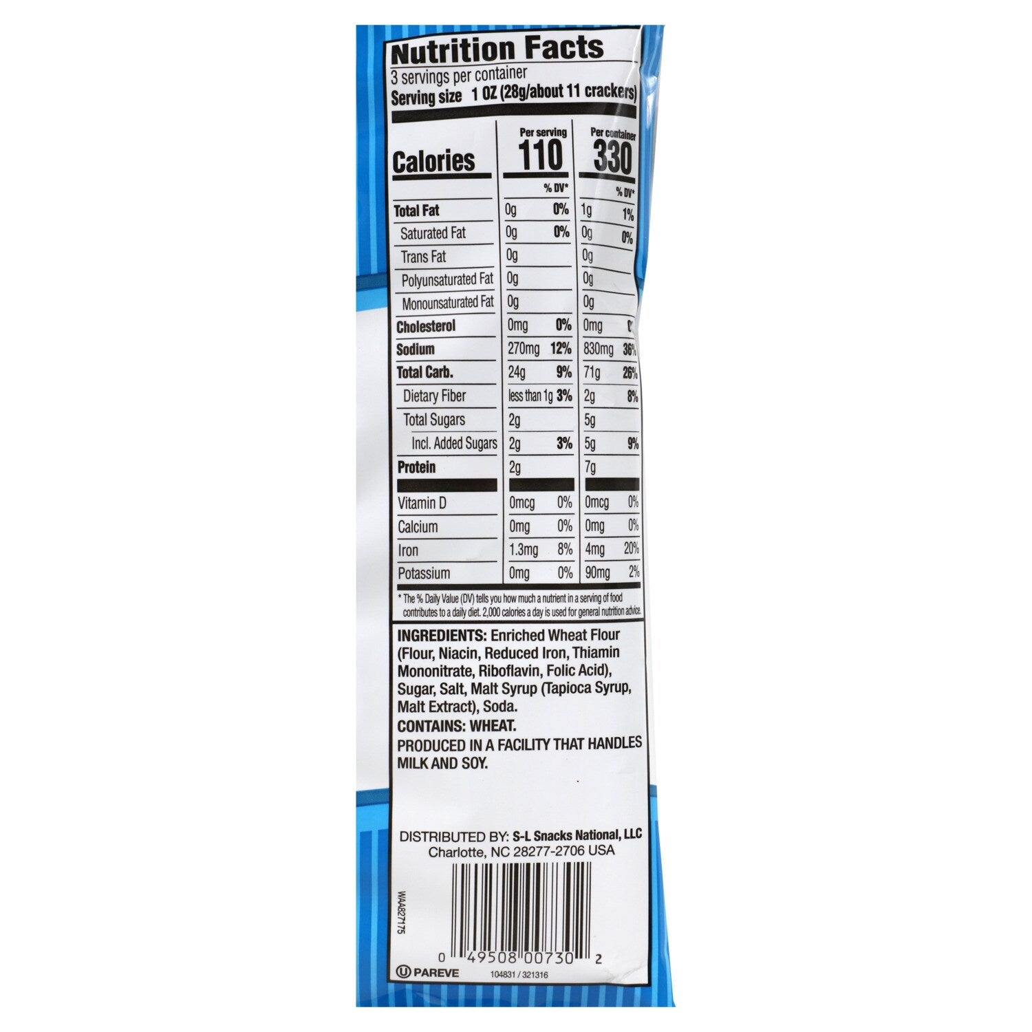 Snack Factory Pretzel Crisps - Original, 3 oz.
