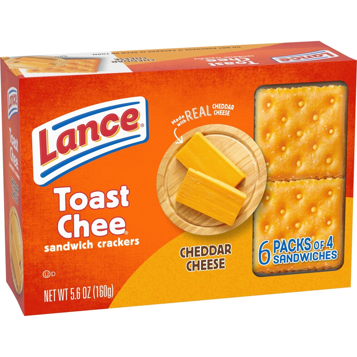 Lance Sandwich Crackers - ToastChee Cheddar, 6 pk.