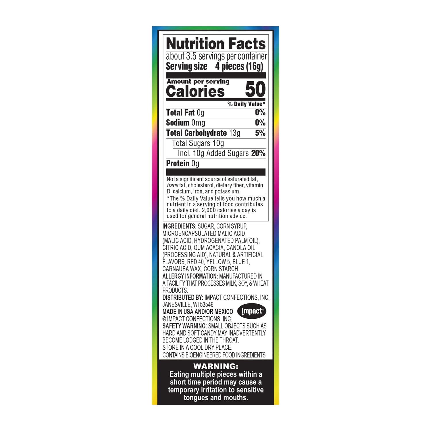 Warheads Extreme Sour Hard Candies, 2 oz. Bags
