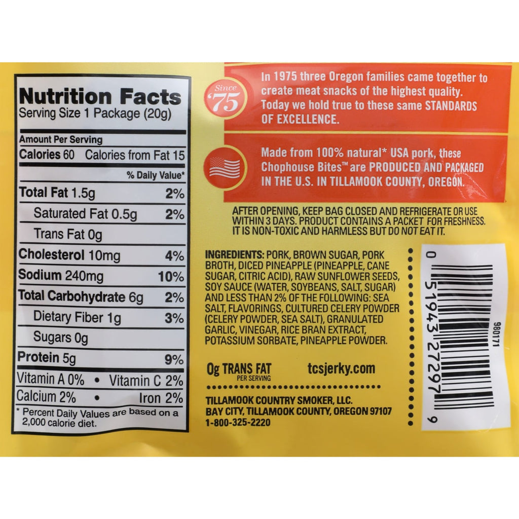 Tillamook Hawaiian-Style Teriyaki Chophouse Bites, 0.7 oz.