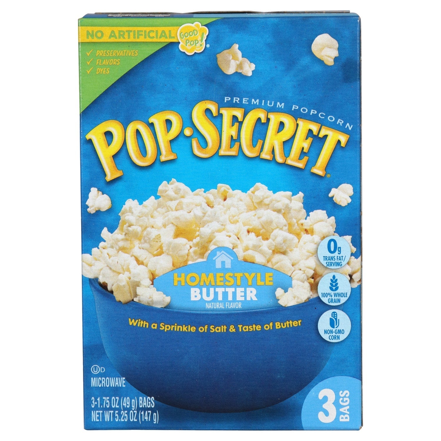 Pop Secret Popcorn Homestyle Butter Microwave Popcorn, 3 ct.