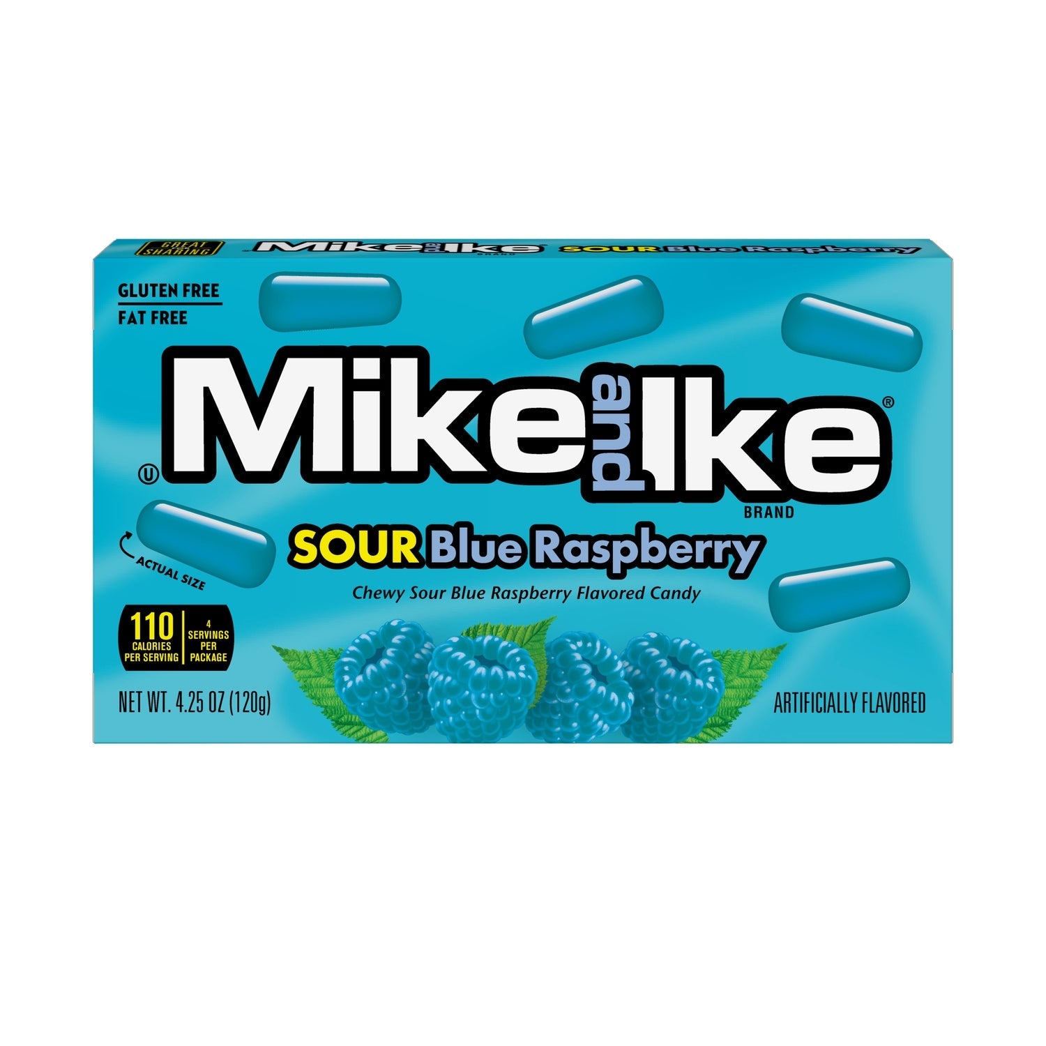 Mike and Ike Sour Blue Raspberry Theater Box, 1-ct.