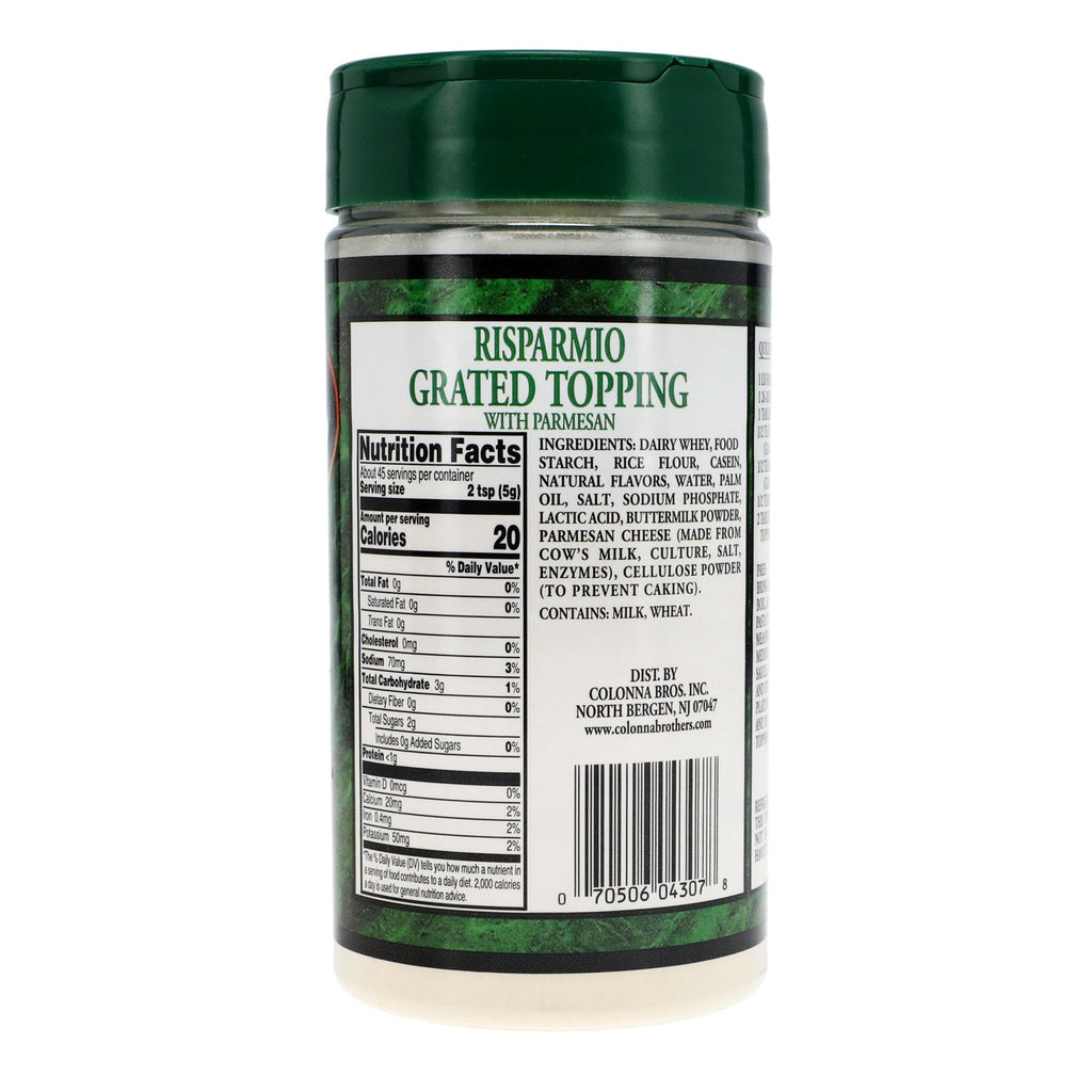 Risparmio Grated Topping with Parmesan, 1-ct.