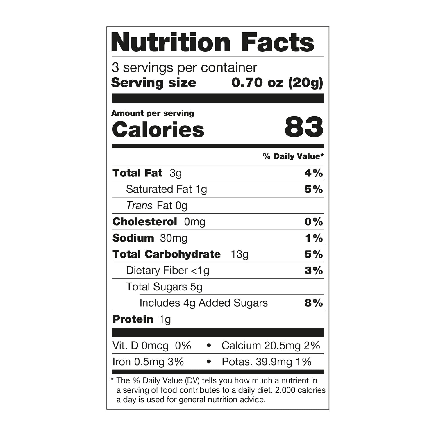 Quinys Coconut Flakes Granola Bar, 3-pc Pack.