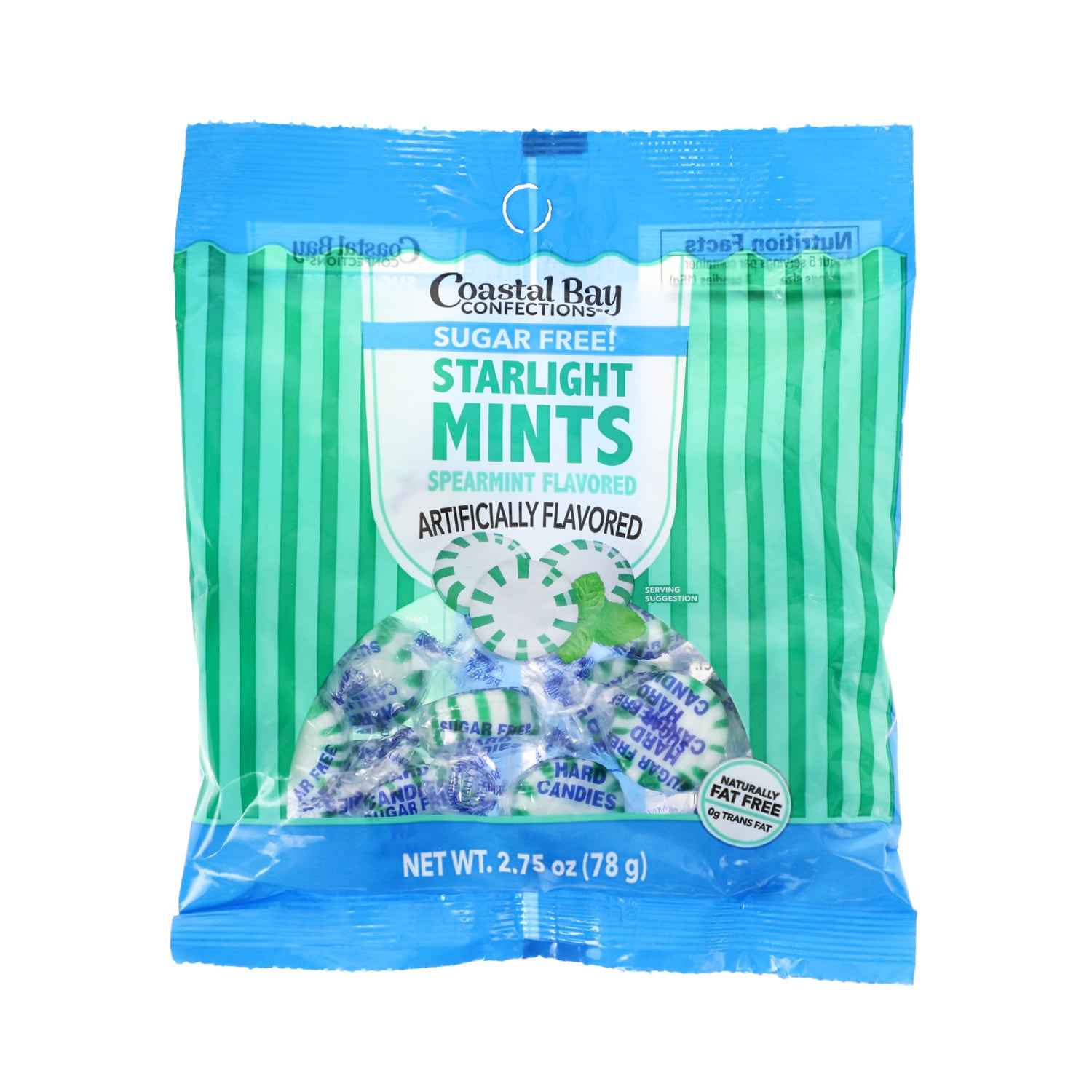 Coastal Bay Sugar-free Spearmint Starlight Mints, 1-ct.