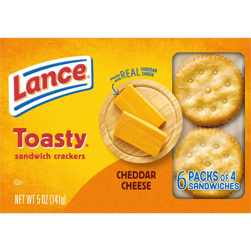 Lance Toasty Cheddar Cheese Crackers, 6-pk. Box