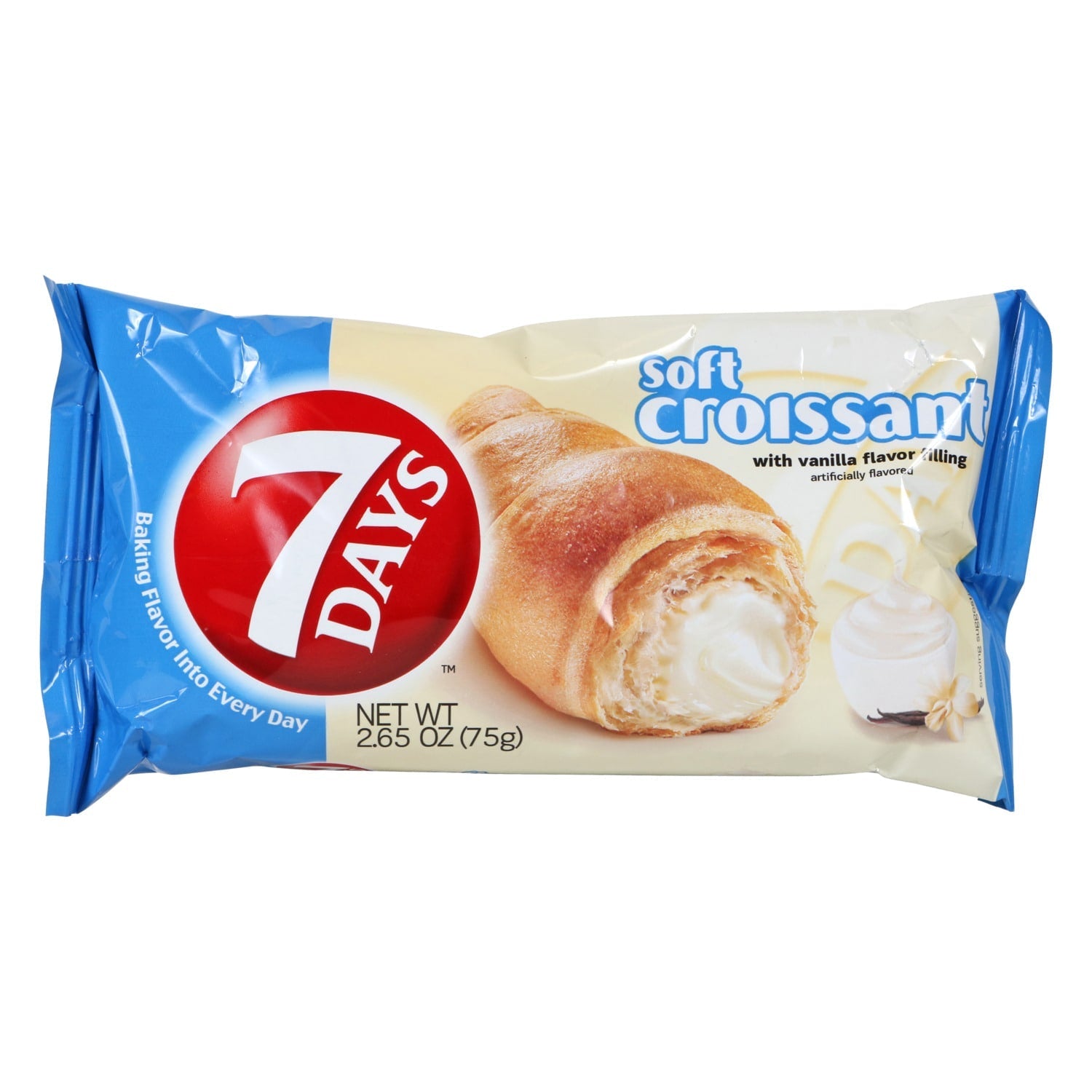 7 Days Soft Croissants with Vanilla Flavored Filling, 2.65-oz. Packs