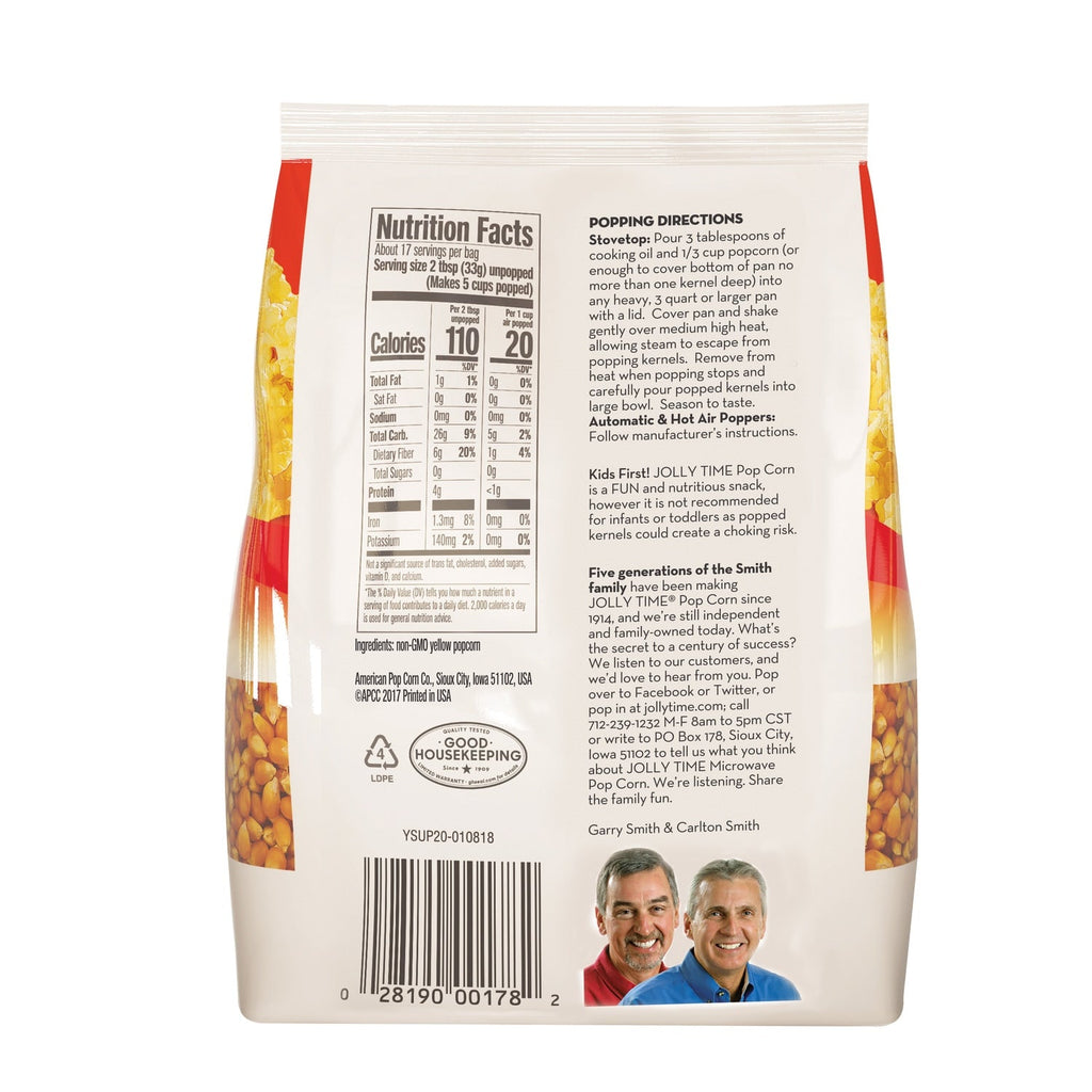 Jolly Time Yellow Popcorn Kernels, 20-oz.