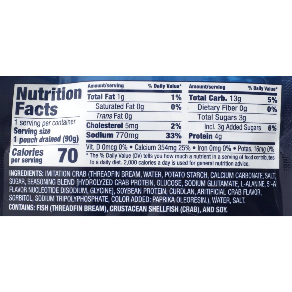 Chicken of the Sea Imitation Crabmeat in Brine, 3.53 oz.