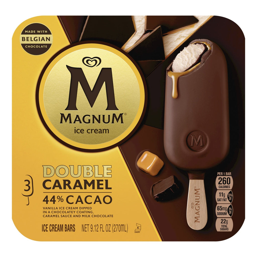 Magnum Ice Cream Bars Double Caramel, 9.13-oz., 3-ct.