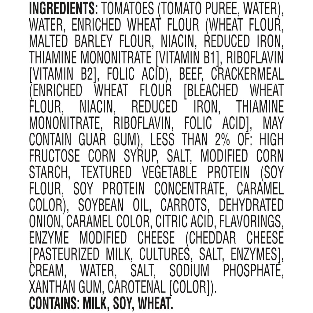 Chef Boyardee Mini Beef Ravioli, Microwave Pasta, Canned Food, 15 oz.