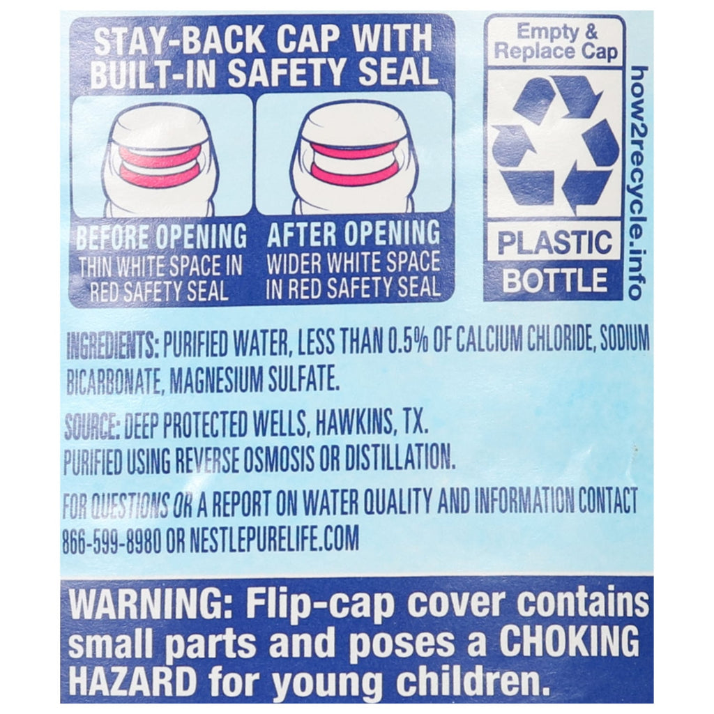Nestle Pure Life Sport Cap Water Bottles, 23.67 fl. oz.