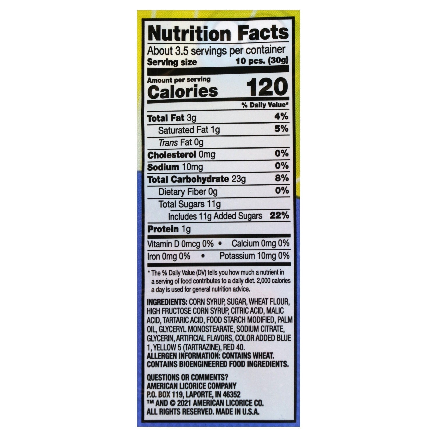 Sour Punch Bites Assorted Fruity Flavors Chewy Candy, 3.7-oz Bag