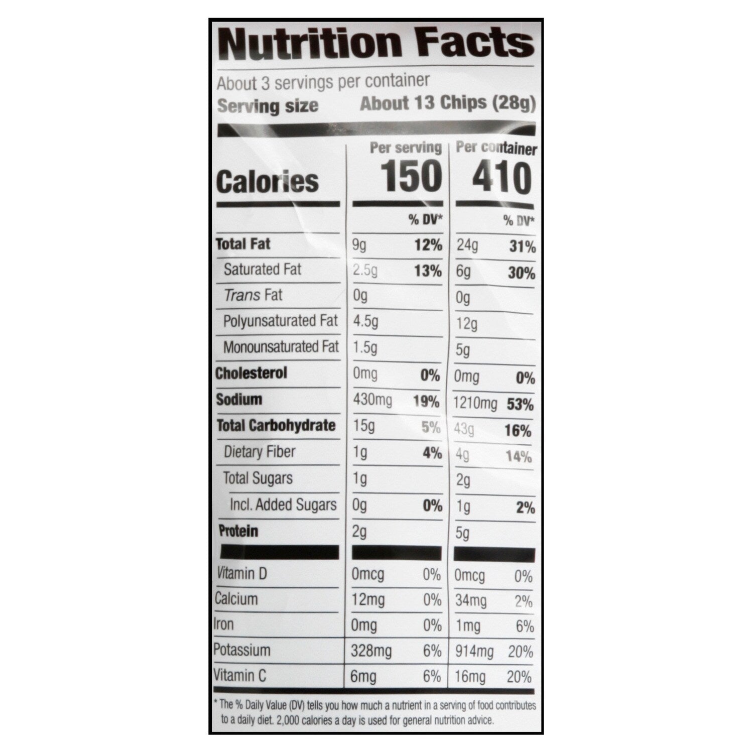Herr's Salt &amp; Pepper Potato Chips, 1-ct.