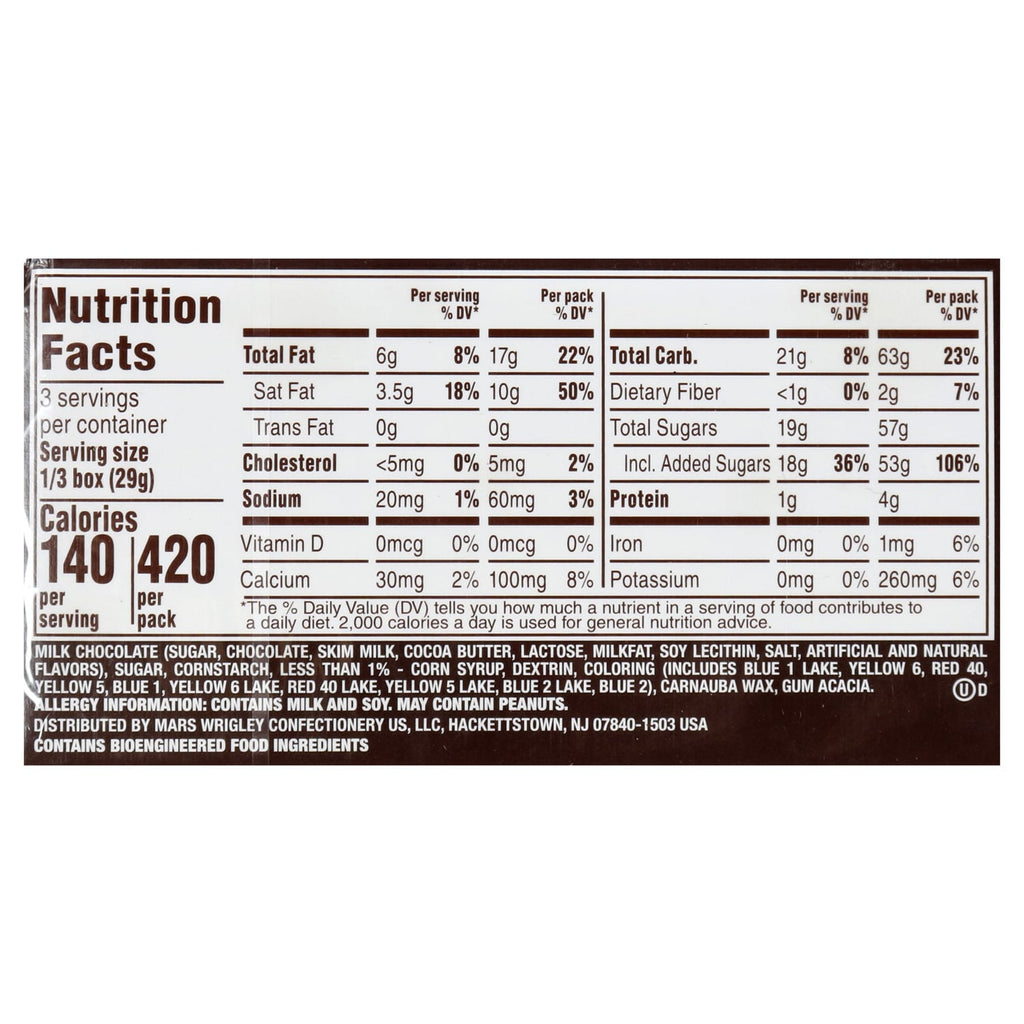 Mars M&amp;MâS Milk Chocolate Candy Movie Theater Box, 3.1 oz.