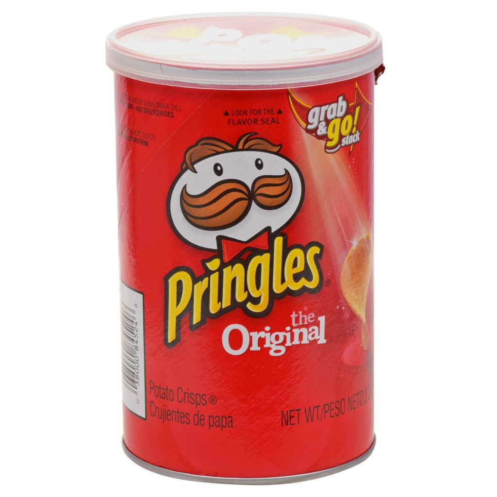Pringles Grab &amp; Go Original Chips, 2.5 oz. Canisters