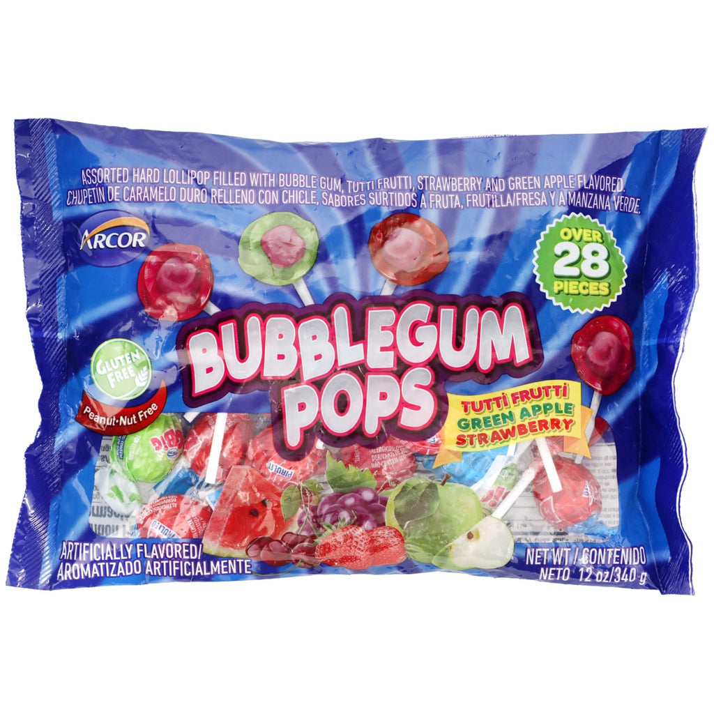 Arcor Bubblegum Pops, Assorted Flavors, 1-ct.