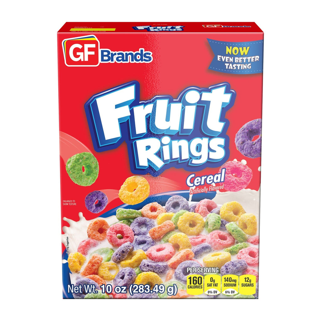 GF Brands Fruit Rings Cereal, 1-ct.