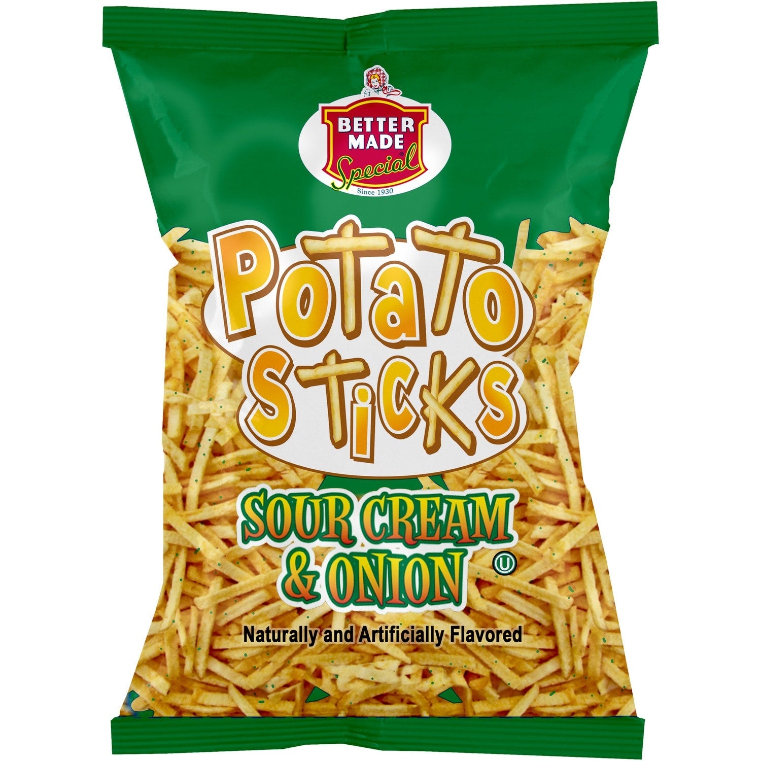 Better Made Sour Cream &amp; Onion Potato Sticks, 3-oz.