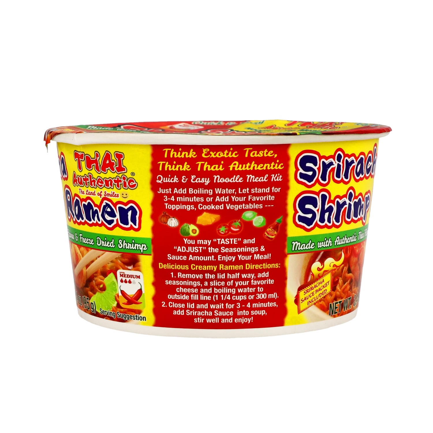 Thai Authentic Sriracha Shrimp Ramen Bowl, 1 ct.