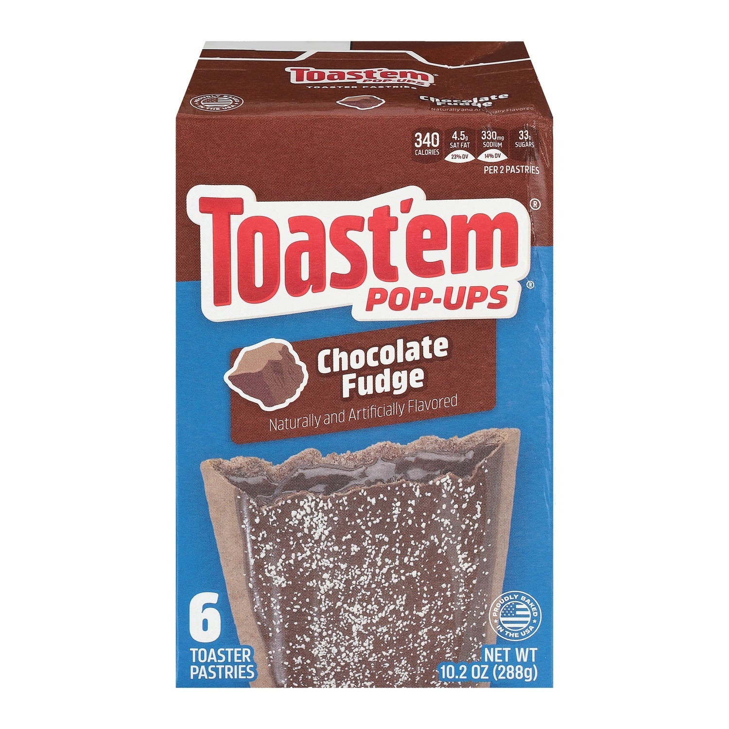 Toast'em Chocolate Fudge Toaster Pastries, 6-pc Pack