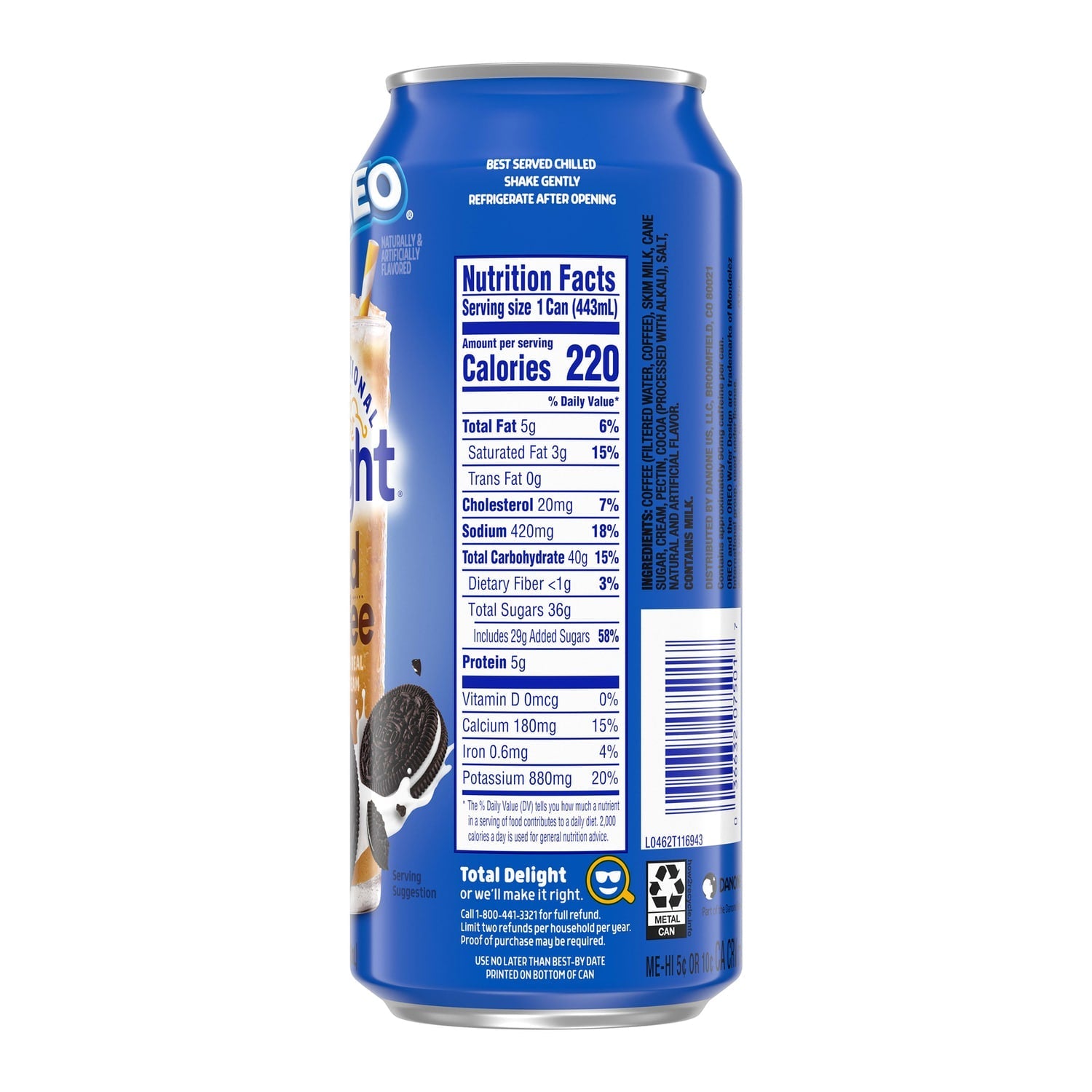 International Delight Iced Coffee - Oreo Cookie, 15-fl oz. Can