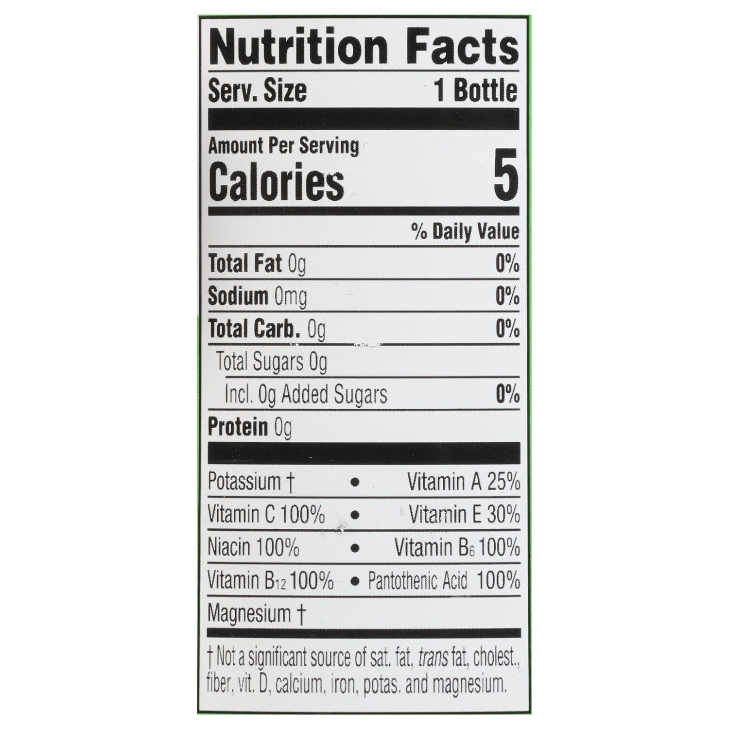 Coconut Lime Flavored Vitamin Water, 1-ct.