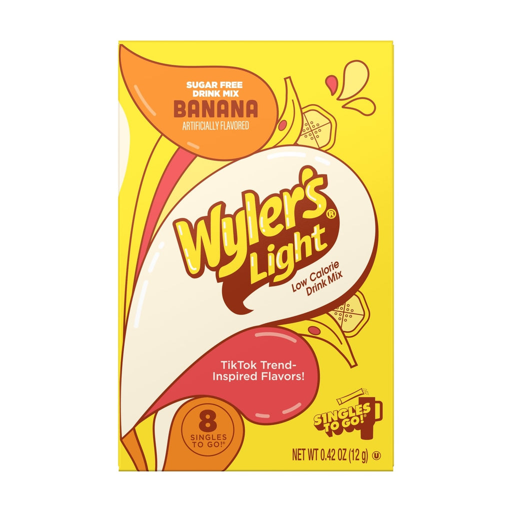 Wylerâs Light Sugar-free Banana Flavored Drink Mix, 8-pc Pack.