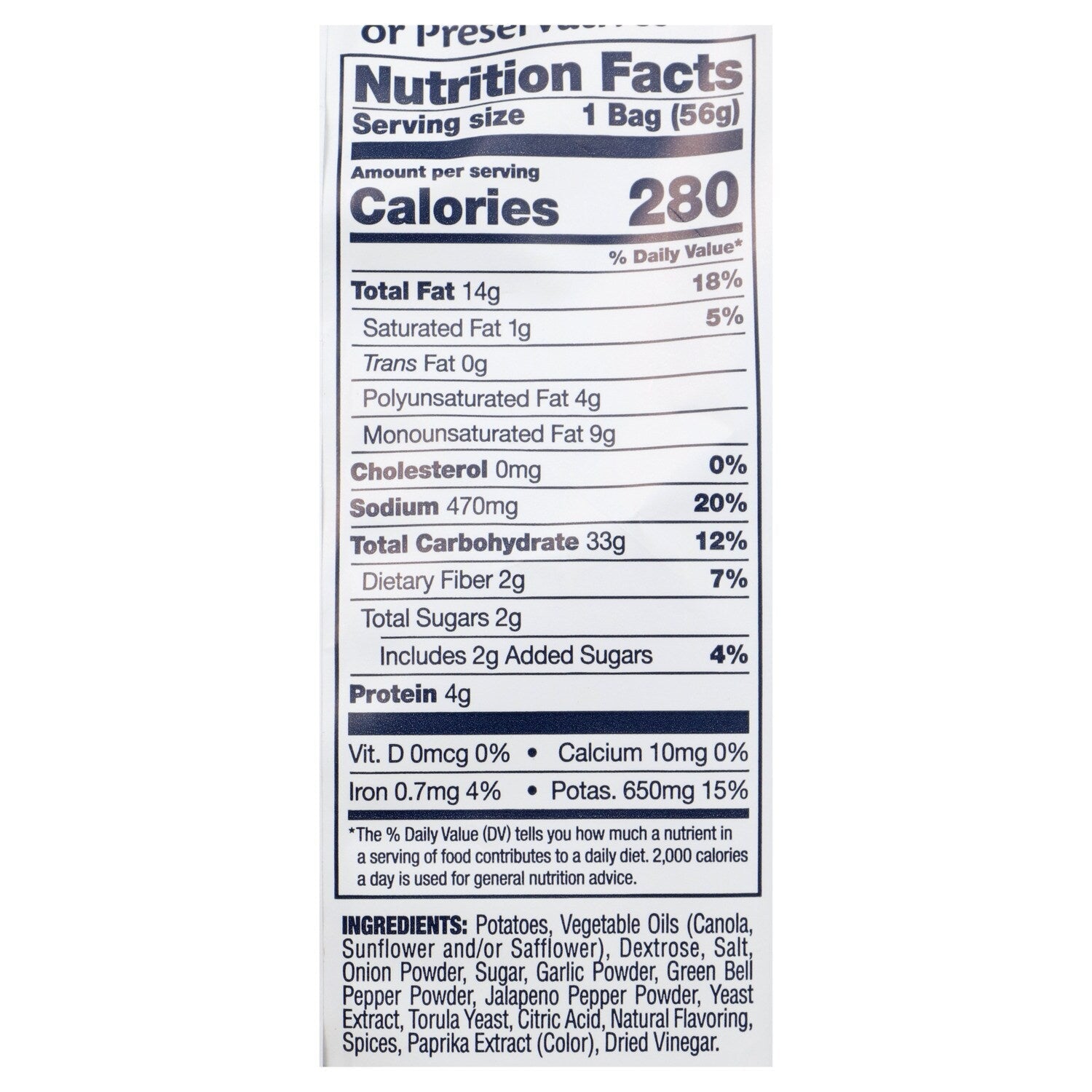 Cape Cod Sweet and Spicy JalapeÃ±o Potato Chips, 2 oz.