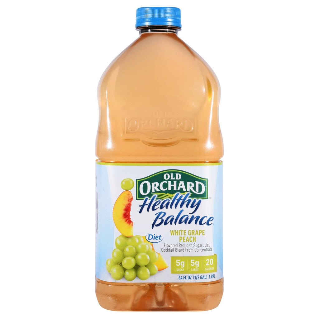 Old Orchard Healthy Balance Diet White Grape Peach Juice, 64-oz. Jugs