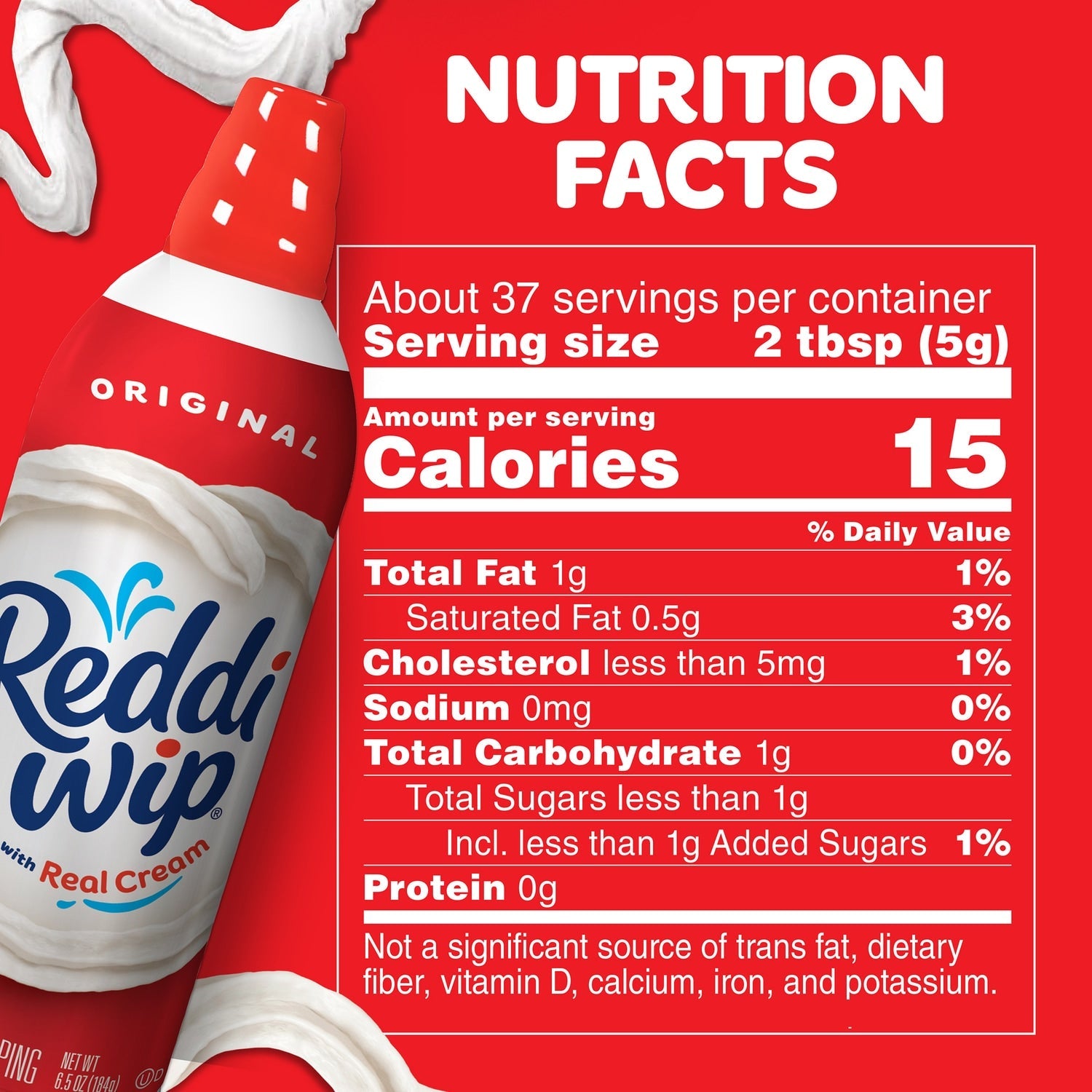 Reddi Wip Original Whipped Topping, 6.5 oz.