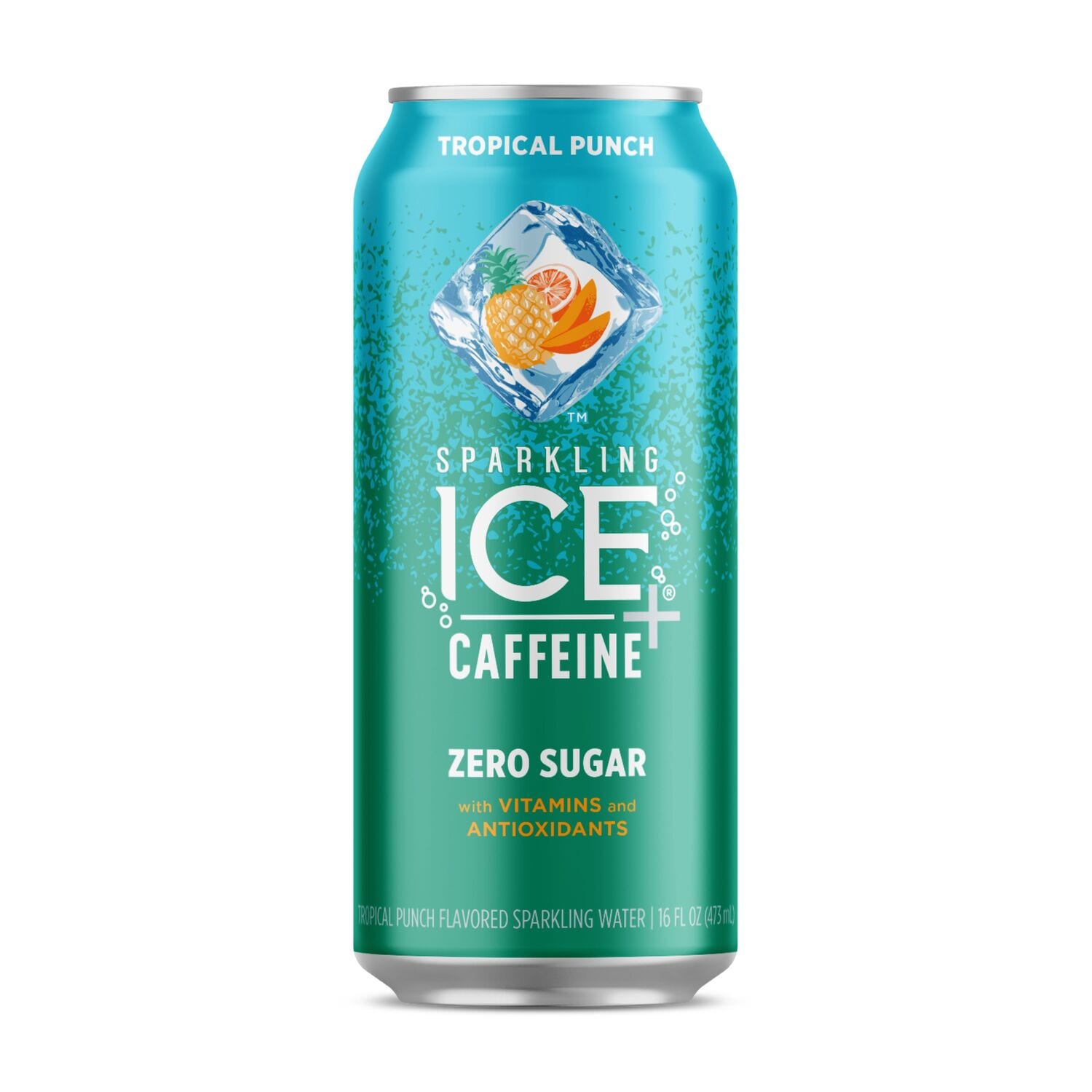Sparkling Ice  Caffeine Zero Sugar Sparkling Water - Tropical Punch, 16 oz.