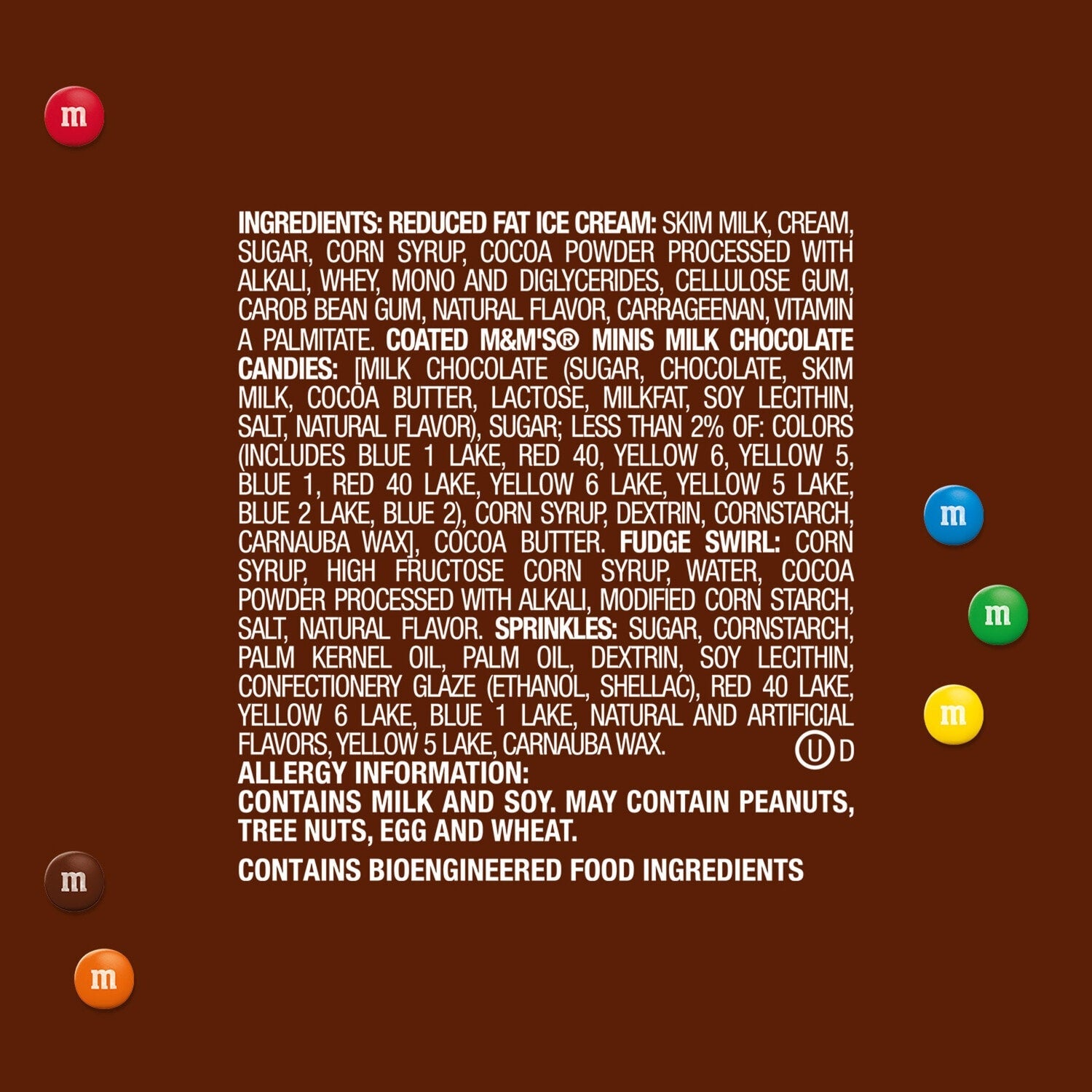 Mars M&amp;M'S Chocolate Ice Cream, 14 oz.