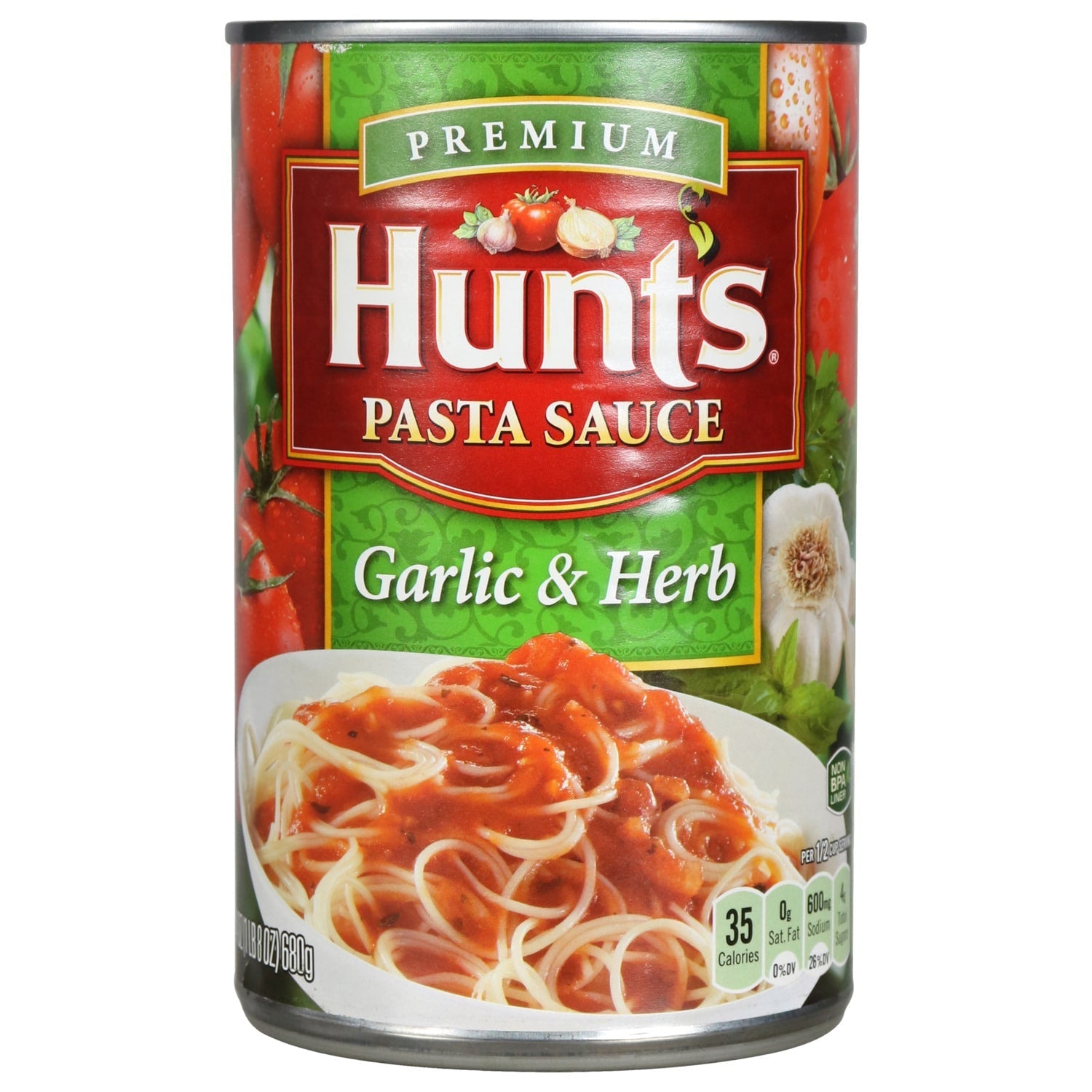Conagra Brands Hunt's Garlic &amp; Herb Pasta Sauce, 24 oz.