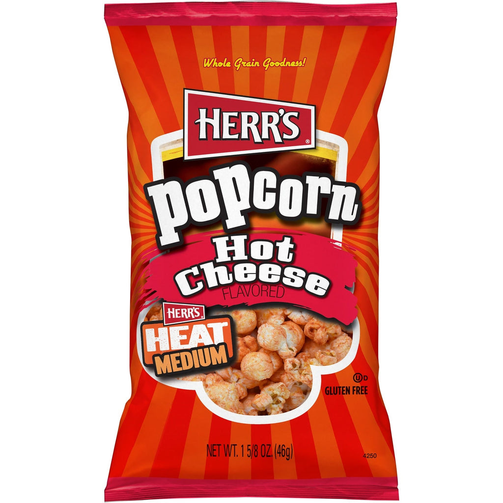 Herr's Hot Cheese Flavored Popcorn 1.6-oz. Bags