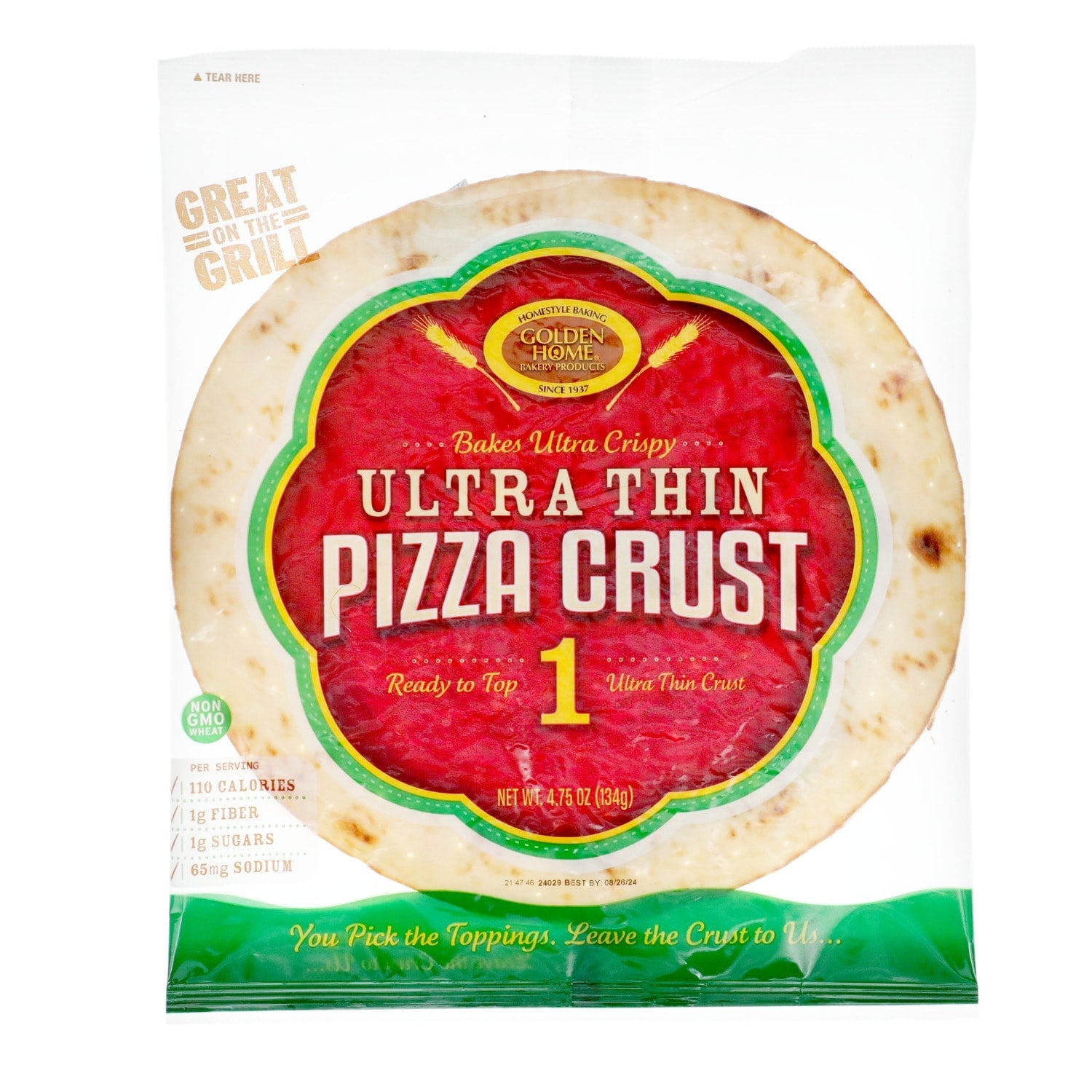 Golden Home Ultra-Thin Pizza Crusts, 12-in.