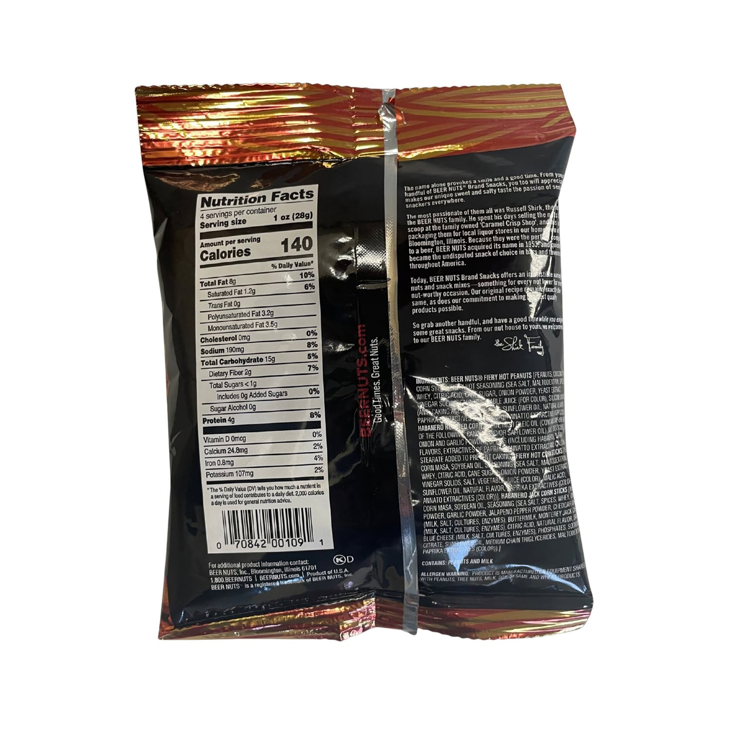 Beer Nuts Habanero Bar Mix, 1-ct.