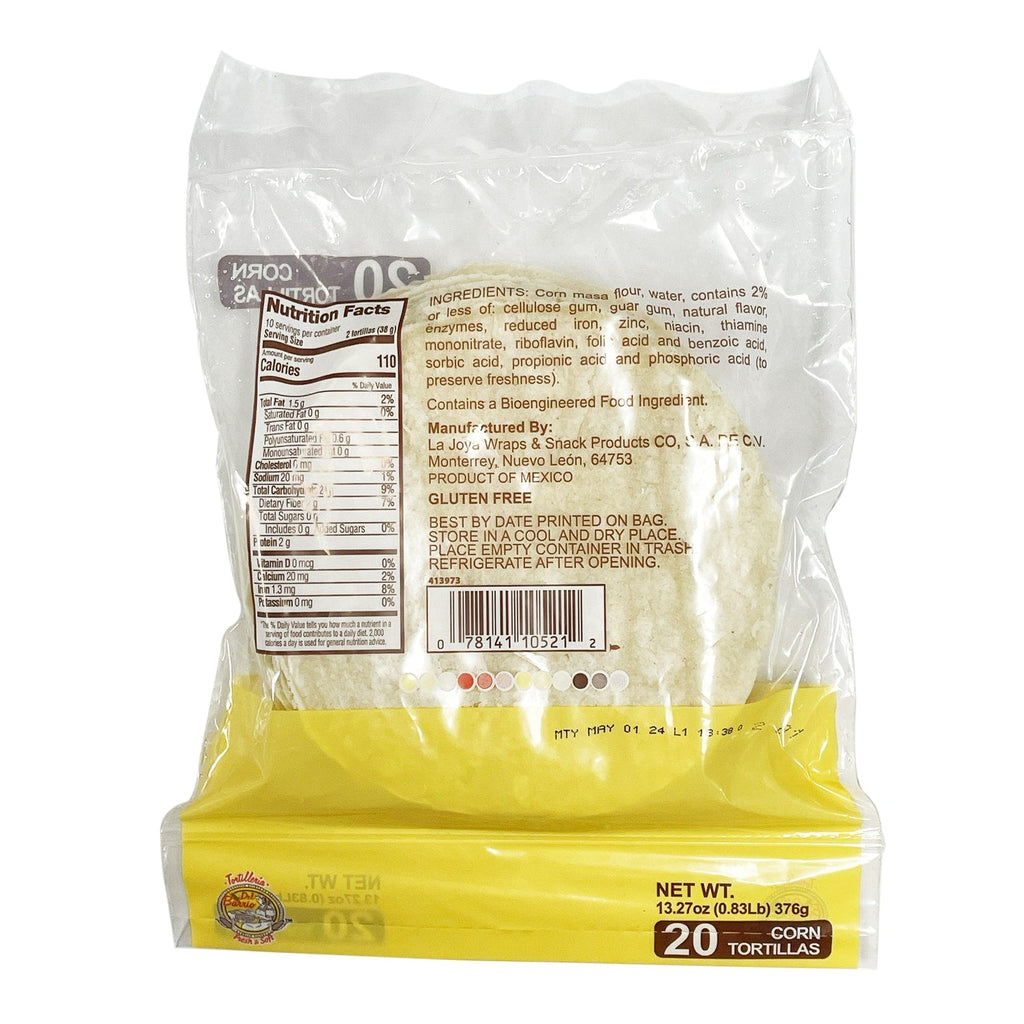 Del Barrio Corn Tortillas, 20 ct.