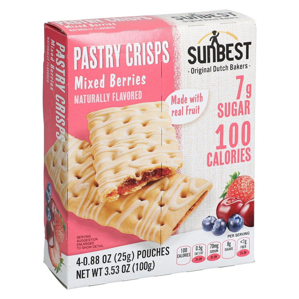 Sunbest Mixed Berries Pastry Crisps, 4-pk.
