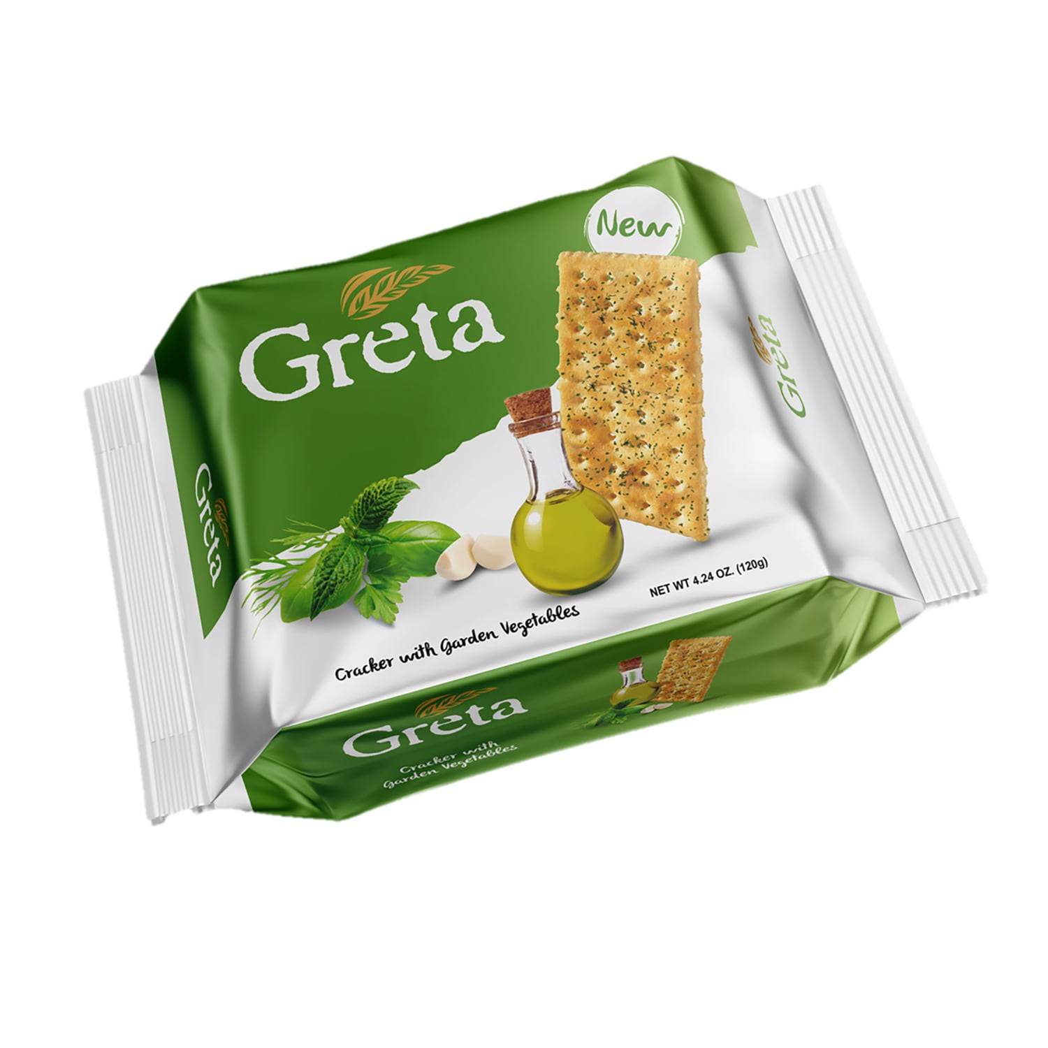 Greta Garden Vegetable Crackers, 1 ct.